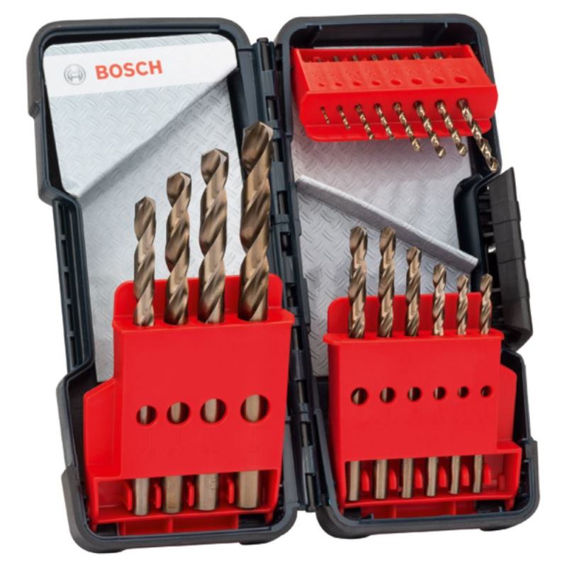 Bosch Metallbohrer Set HSS Co Toughbox DIN 338 135 18 Teilig 1