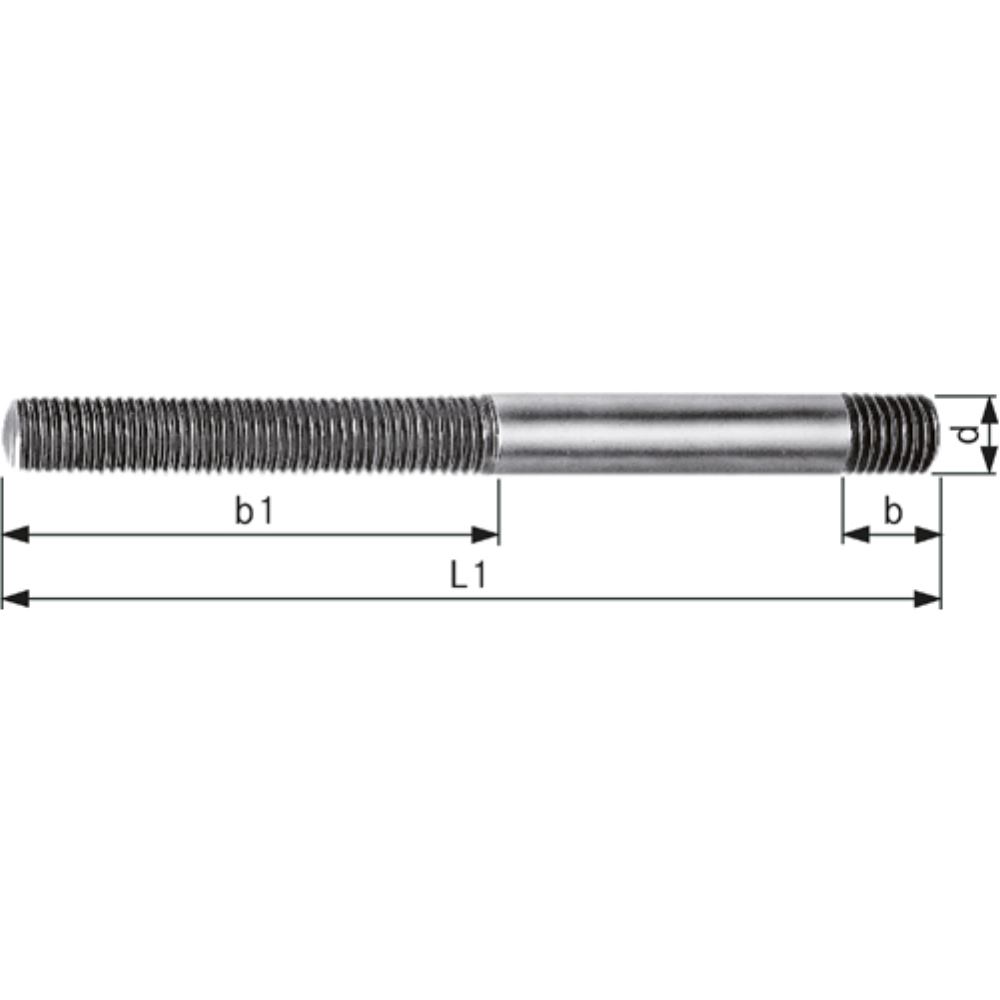 AMF Stiftschraube DIN 6379 M12 x 200 mm 