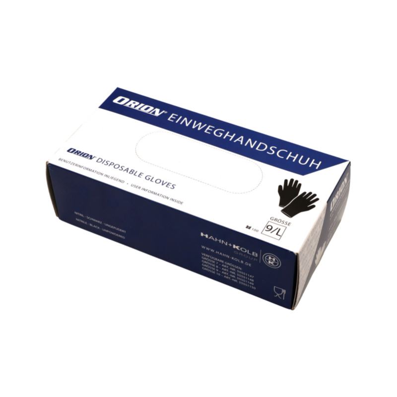 Nitril Einwegschutzhandschuh | schwarz | Größe 10| 100er Pack
