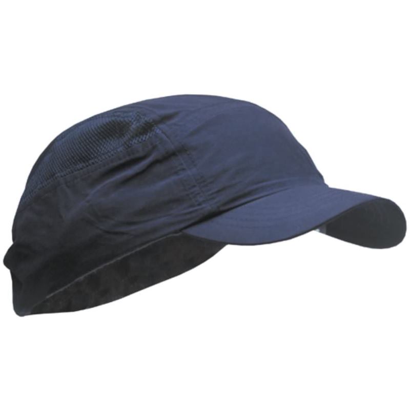 Hausmarke Mütze mit Hartschalen-Einlage jeansblau nach DIN E 