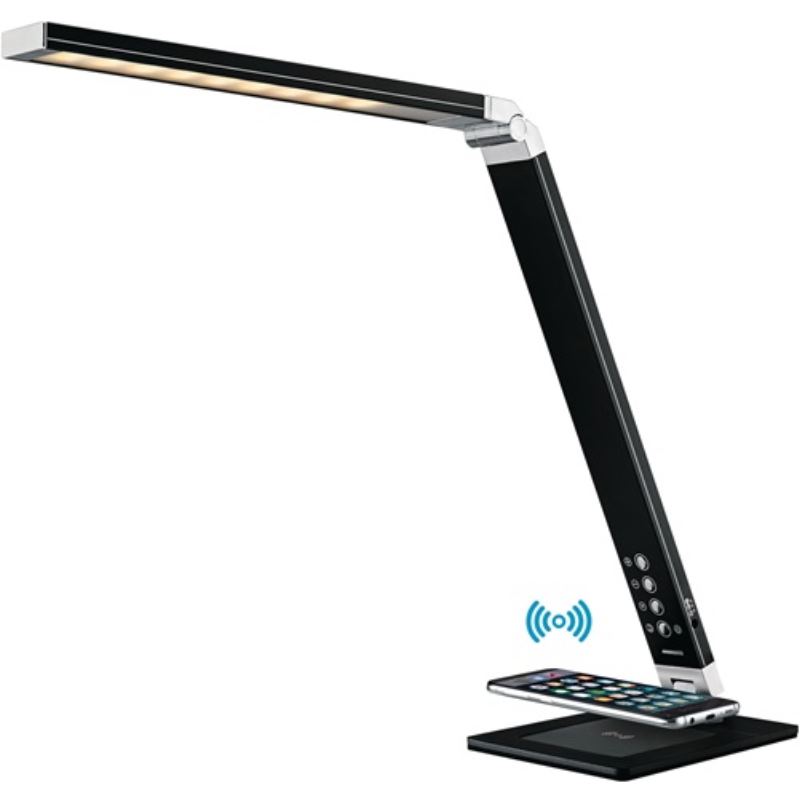 Schreibtischleuchte Alu.schwarz H.max.420mm Standfuß m.LED HANSA