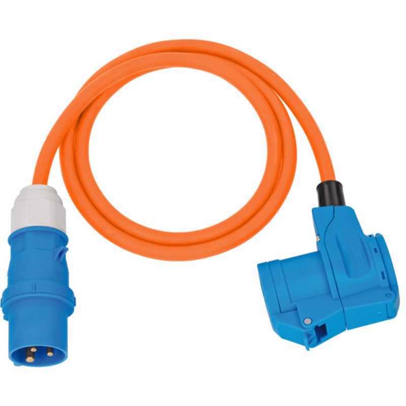 Adapter-Leitung 1.5m H07RN-F3G2.5 Stecker CEE230V / Winkelkupplung